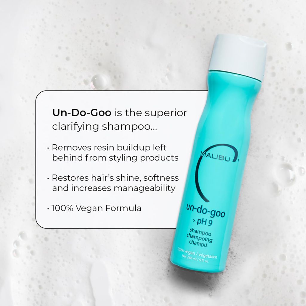 Malibu C Un-Do-Goo Clarifying Shampoo - Removes Product Build Up and Resins from Hair -  (9 oz)