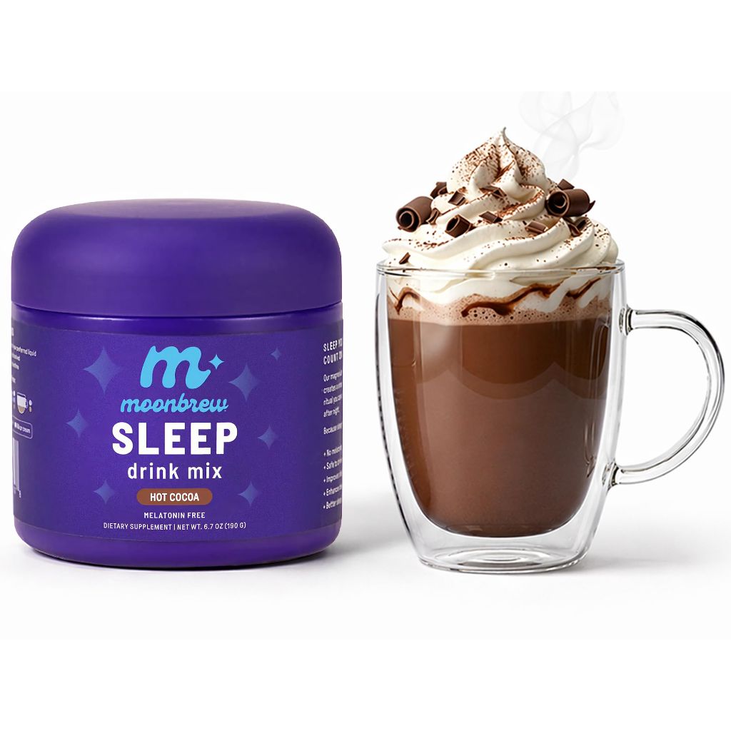 MoonBrew Magnesium Hot Cocoa Sleep Aid - 25 Servings