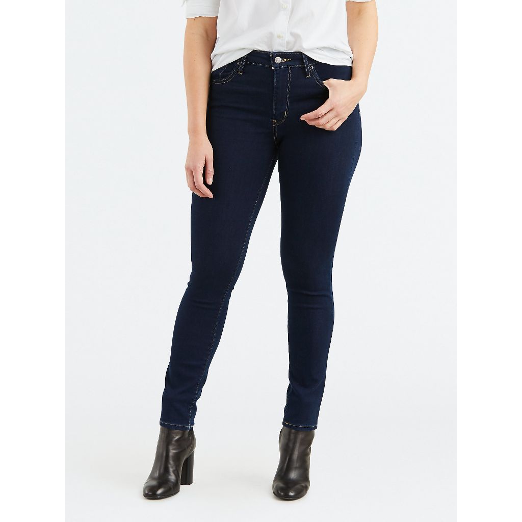 Levi's Women's 721 High Rise Skinny Jeans, Dark Blue, 26X30