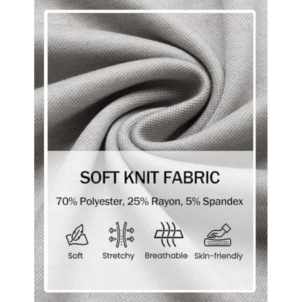 COOFANDY Mens Casual Shorts Stretch Drawstring Summer Beach Shorts Chino Golf Shorts with Pockets