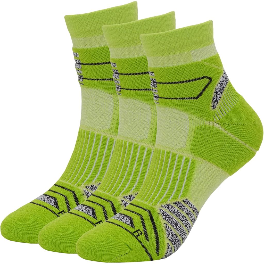 ASTRALUX Running Socks 3 Pairs Cushioned Anti-Blister Athletic Basketball Hiking Socks