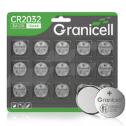 Granicell CR2032 Lithium 3V Coin Battery | 15 PK