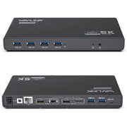 WAVLINK Universal Laptop Docking Station Dual Monitor with 65W Power Delivery for Windows Mac M1/M2, Displaylink Dock, USB C/A to Dual HDMI/DisplayPort Adapter, Gigabit Ethernet, 6 USB 3.0, Audio/Mic