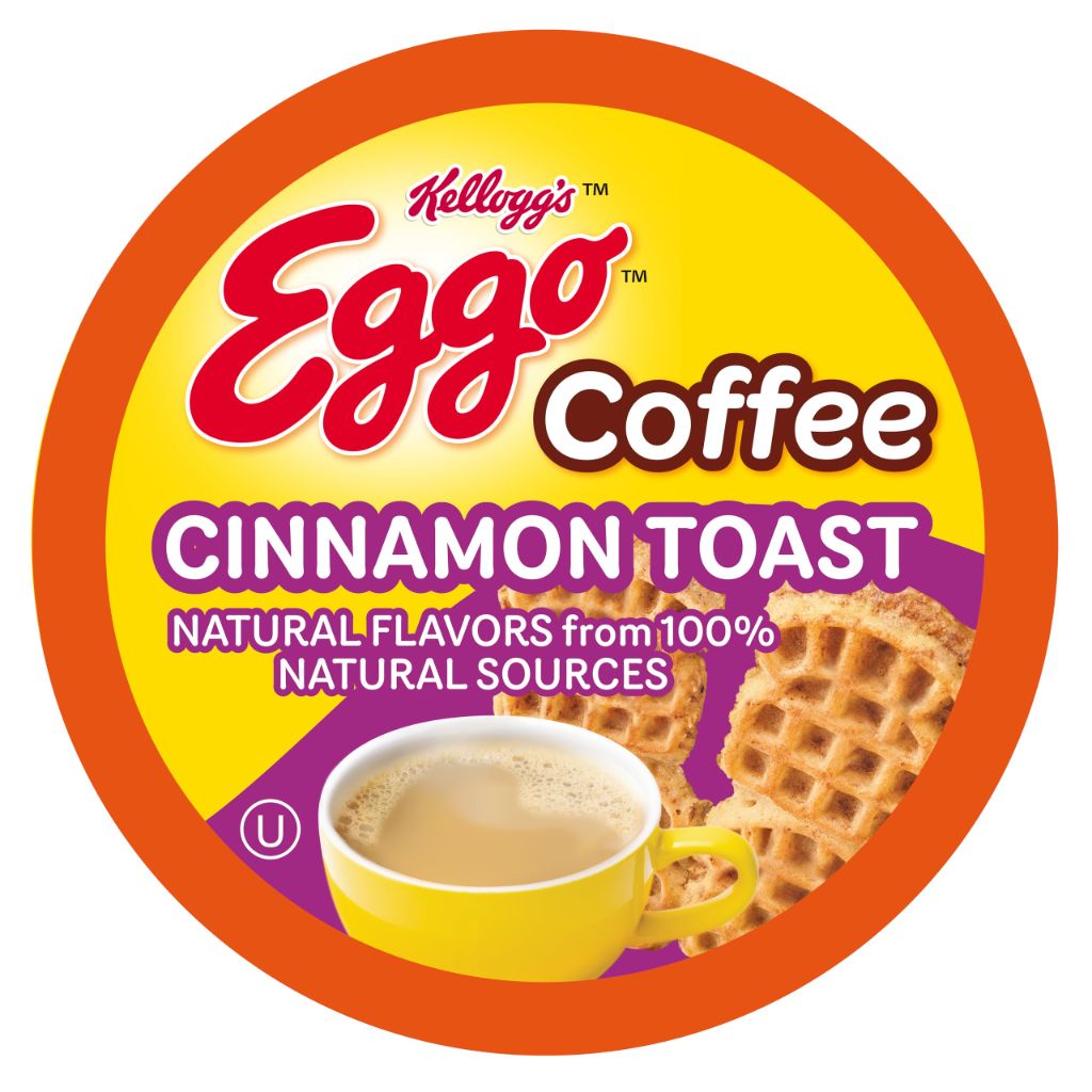 Eggo Beverages Cinnamon Toast Waffle Flavored Coffee Pods for Keurig K Cup Brewers, Fair Trade Certified, 40 Count