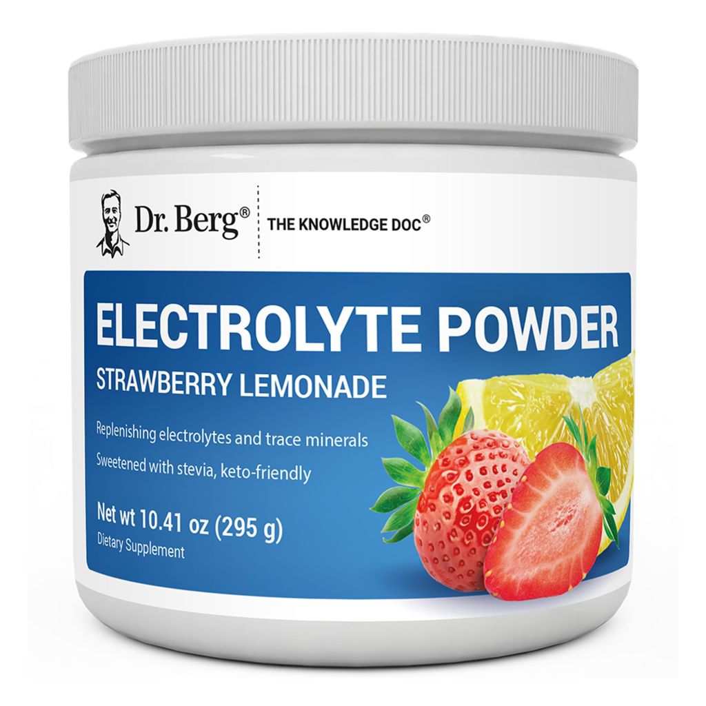 Dr. Berg Zero Sugar Hydration Keto Electrolyte Powder - Strawberry Lemonade - 10.41 fl.oz