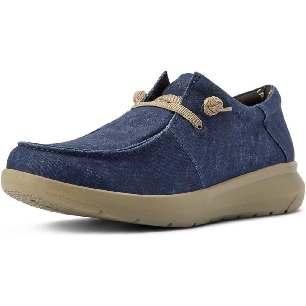 Ariat Men's Hilo Stretch Lace Boat Shoe - Heather Blue, Size 8.5 EE