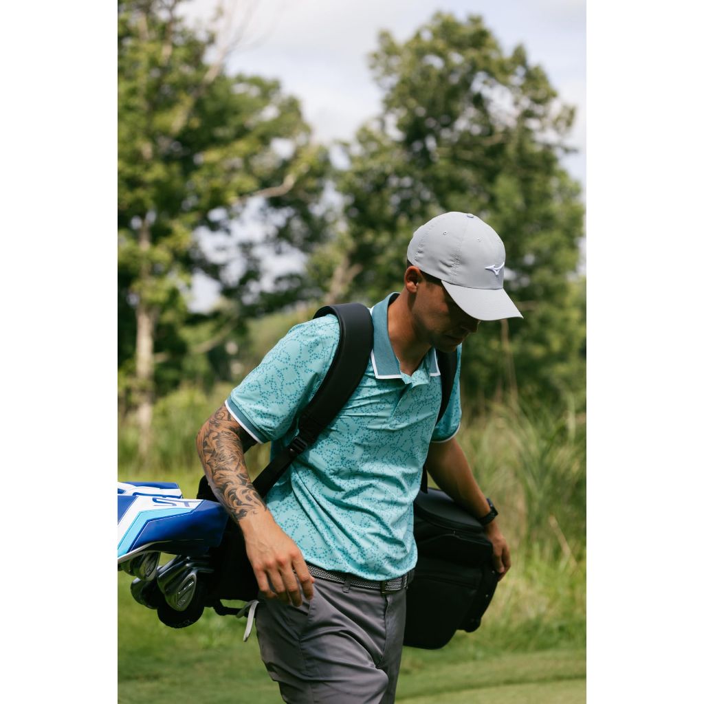 Mizuno Tour Adjustable Lightweight Hat | Navy-RED | Unisex | ONE Size FITS All (ONE)