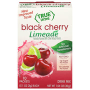True Lime, Black Cherry Limeade Drink Mix, 1.06 Ounce, 10 Pack
