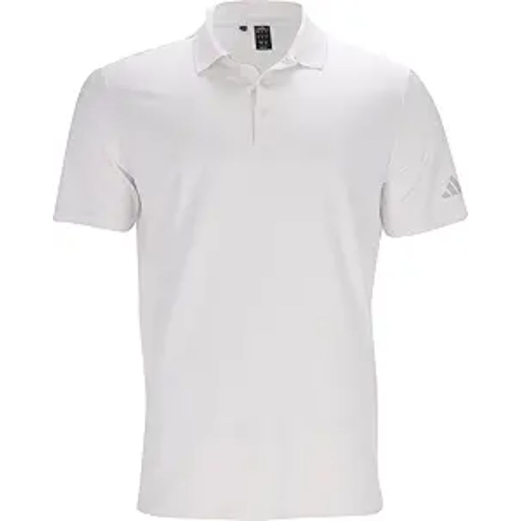 Adidas Men's Beyond Textured Polo Shirt, White, Small