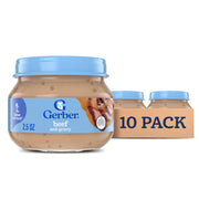 Gerber Stage 2 Baby Food Beef and Gravy Puree - 10ct Glass Jars