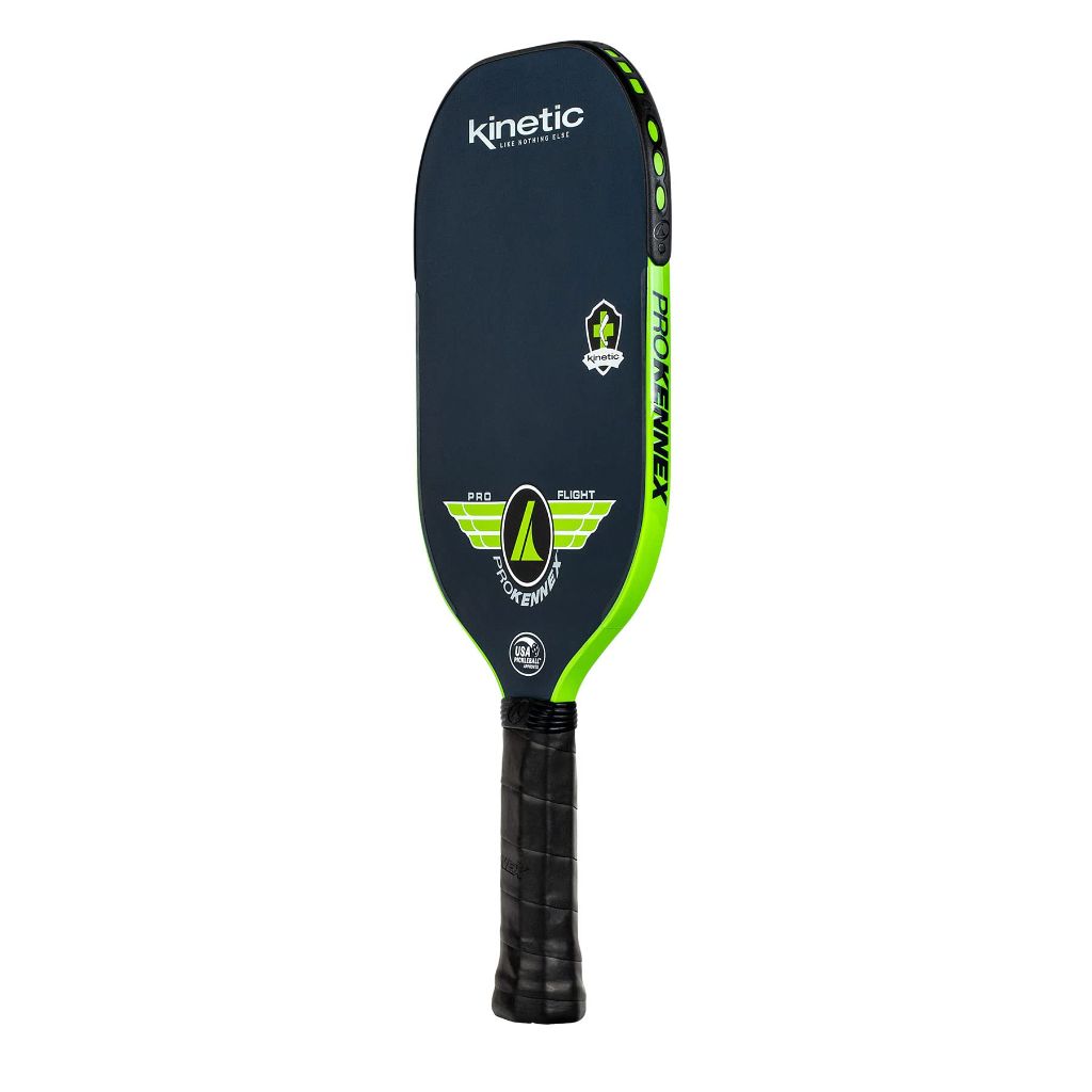 PROKENNEX Pro Flight - Pickleball Paddle with Toray T700 Carbon Fiber Face - Comfort Pro Grip - USAPA Approved (Navy/Green) (Cover not Included)