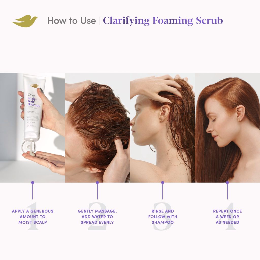 Dove Density Boost Clarifying Foaming Scrub Scalp + Hair Therapy, 9 oz