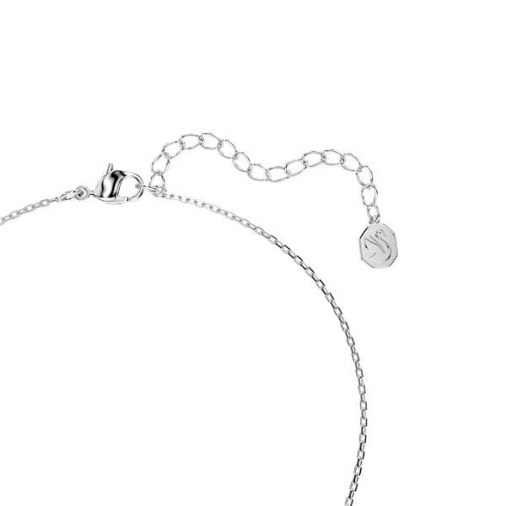 Swarovski Silver Bella V Blue Round Cut Necklace