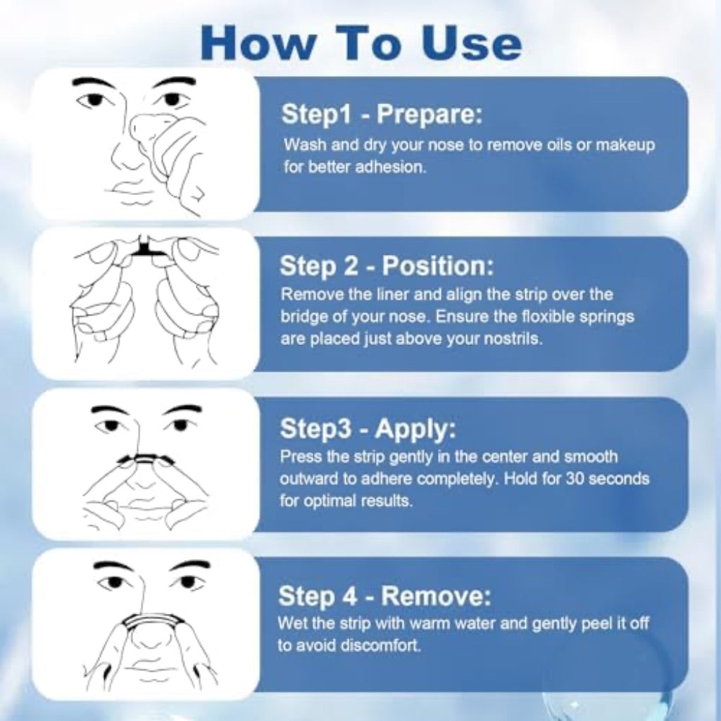 Seacall Nasal Strips - Opens Nasal Passages for Reducing Snoring and Congestion - 30ct