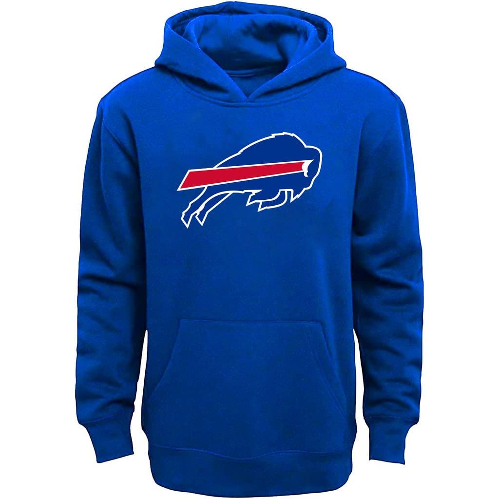 NFL Youth 8-20 Team Color Primary Logo Fleece Sweatshirt Hoodie Hoodie - Denver Broncos Orange (18-20)