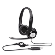 Head Fone USB Com Microfone E Controle De Volume Logitech - H390