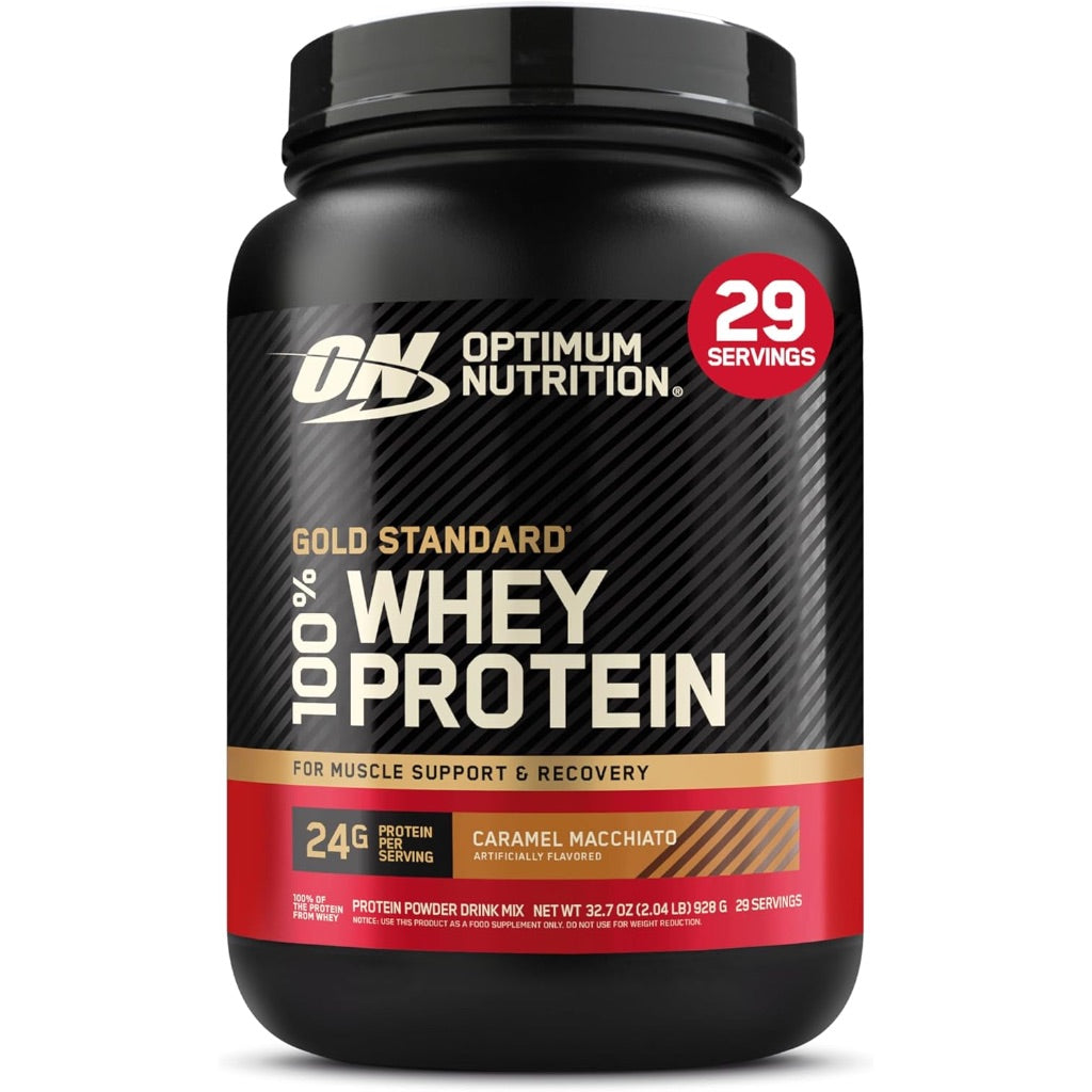 Optimum Nutrition Gold Standard 100% Whey Protein Powder - Caramel Macchiato, 2lb.