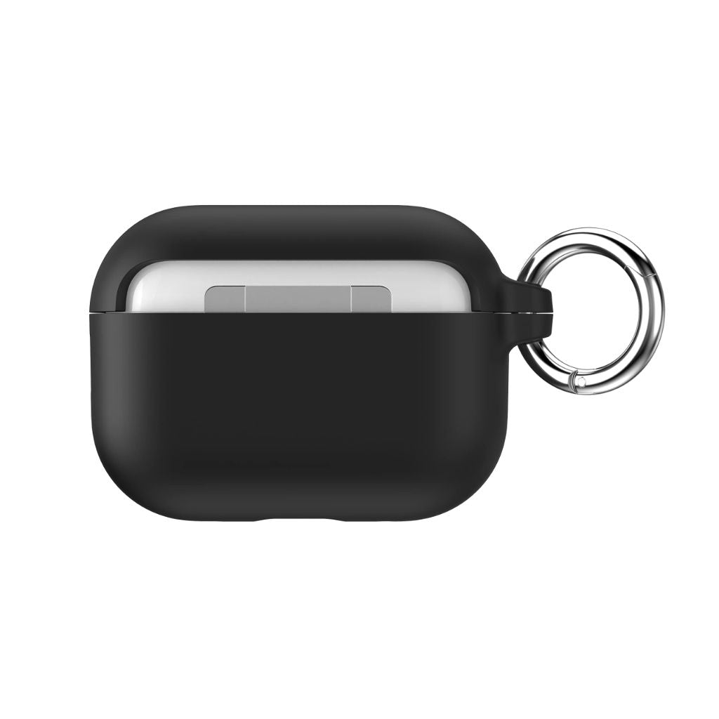 Speck Products Presidio W/Soft Touch for Airpods Pro 2nd/1st Generation Case, Black/Bright Silver