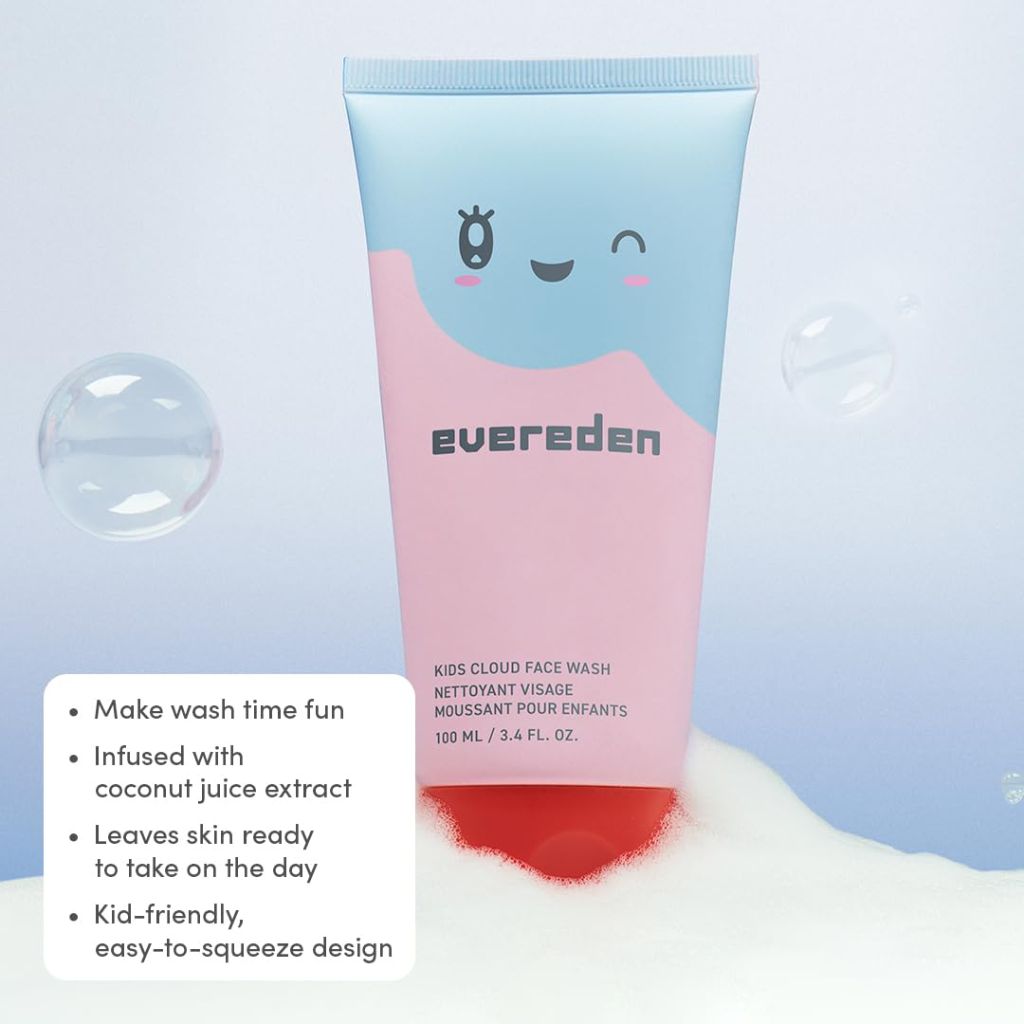 Evereden Kids Cloud Face Wash: Tropical Sorbet, 3.4 fl oz