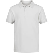 SZ( 18-20 ) XL, Izod Boys' School Uniform Short Sleeve Pique Polo, White, Husky