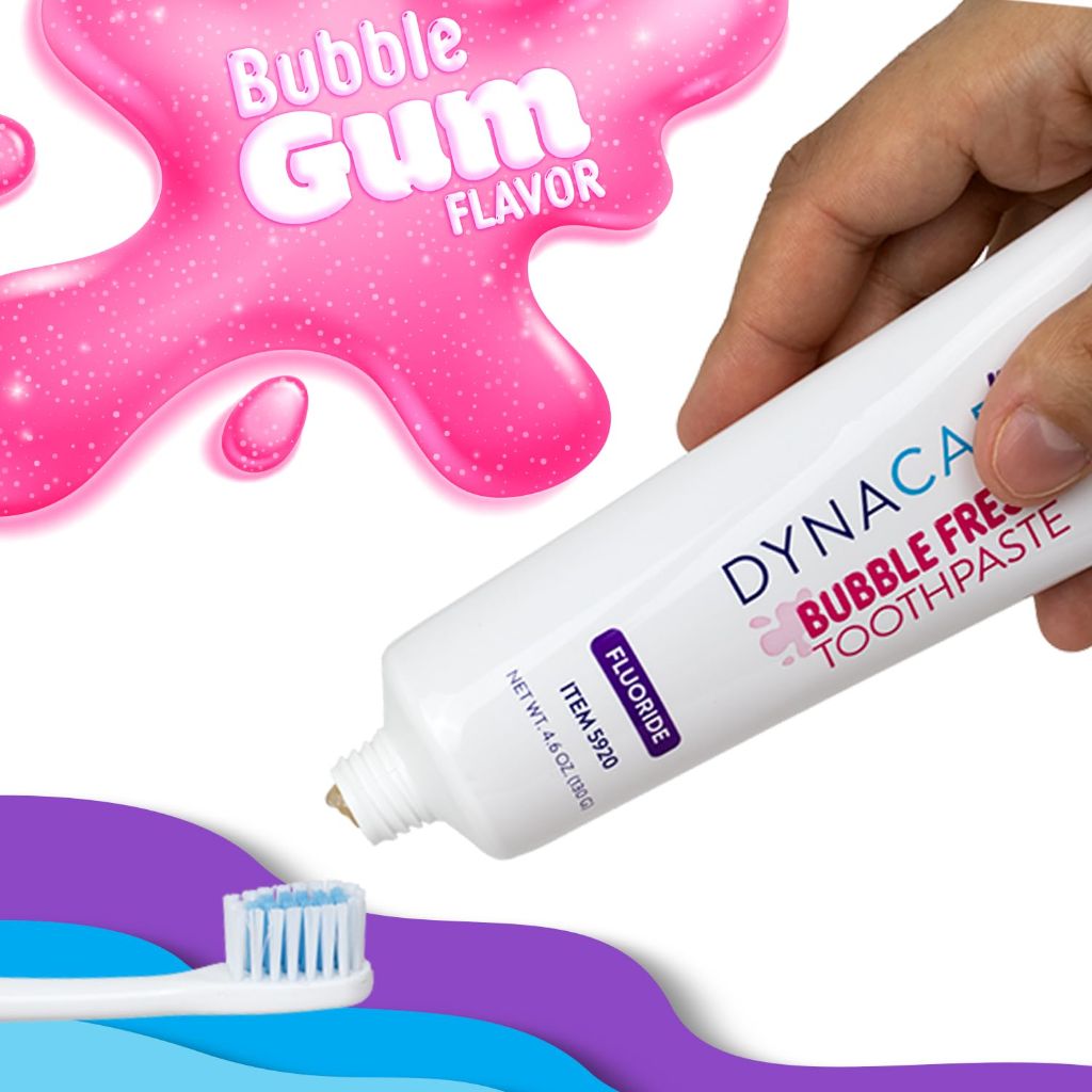 DynaCare Bubble Fresh Fluoride Kids Toothpaste, Bubblegum Flavor, Cavity Protection, Daily Oral Hygiene - 4.6 oz., 1 Count