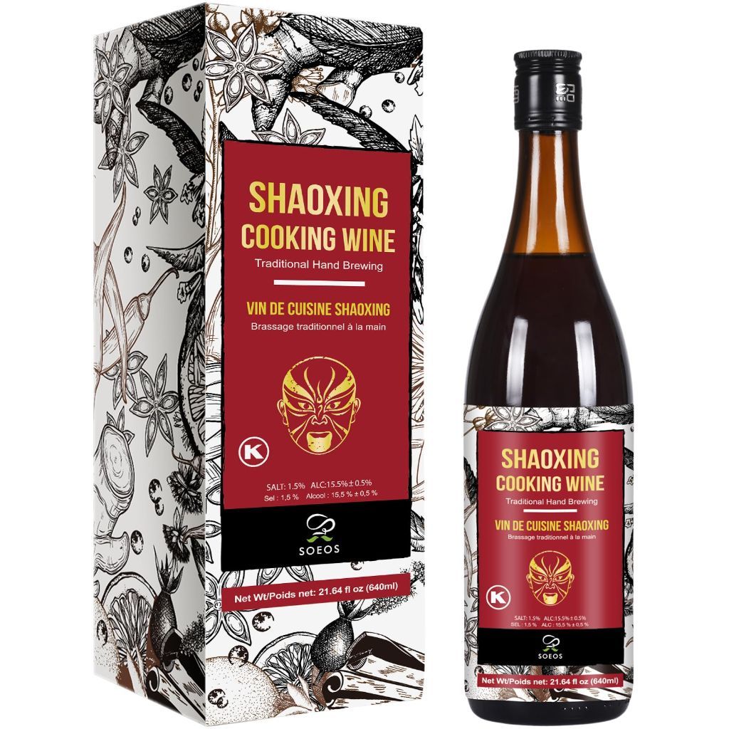 Soeos Shaoxing Wine, Chinese Cooking Wine - 21.64 fl. oz.