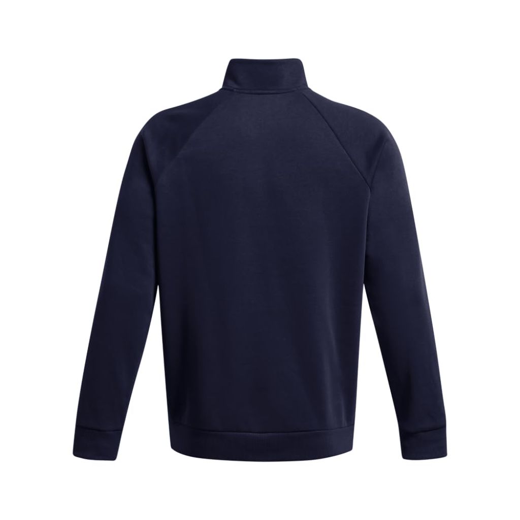 Under Armour Men's Rival Fleece Quarter Zip, (410) Midnight Navy / / White, Small