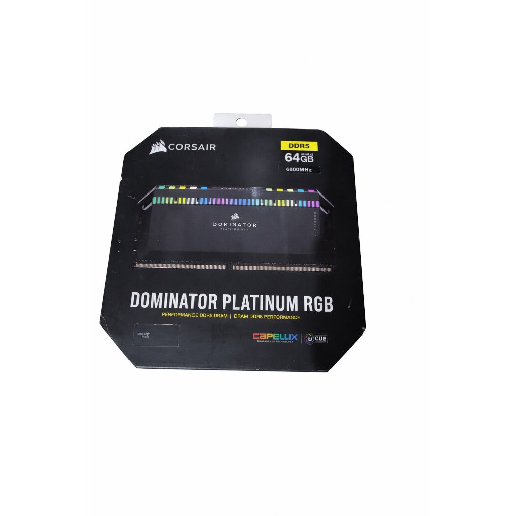 CORSAIR Dominator Platinum RGB 64GB (2 x 32GB) DDR5 6800 (PC5 54400) Desktop Memory Model CMT64GX5M2B6800C40
