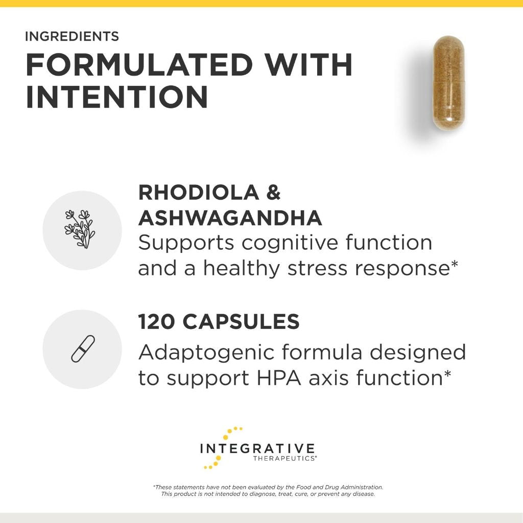 Integrative Therapeutics HPA Adapt Adaptogenic Supplement for Stress Support - 120 Capsules