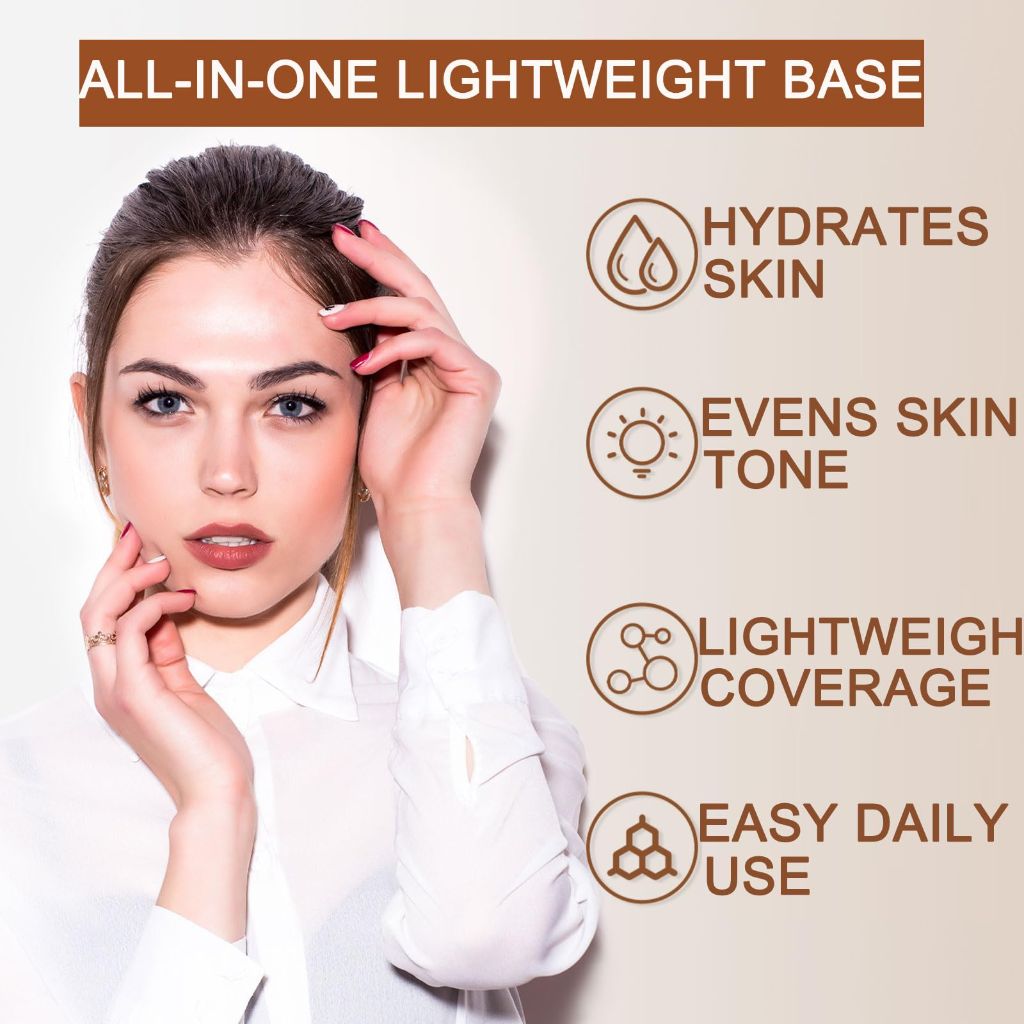 Tinted Foundation with SPF 50 – Lightweight Color-Adapting Liquid Foundation