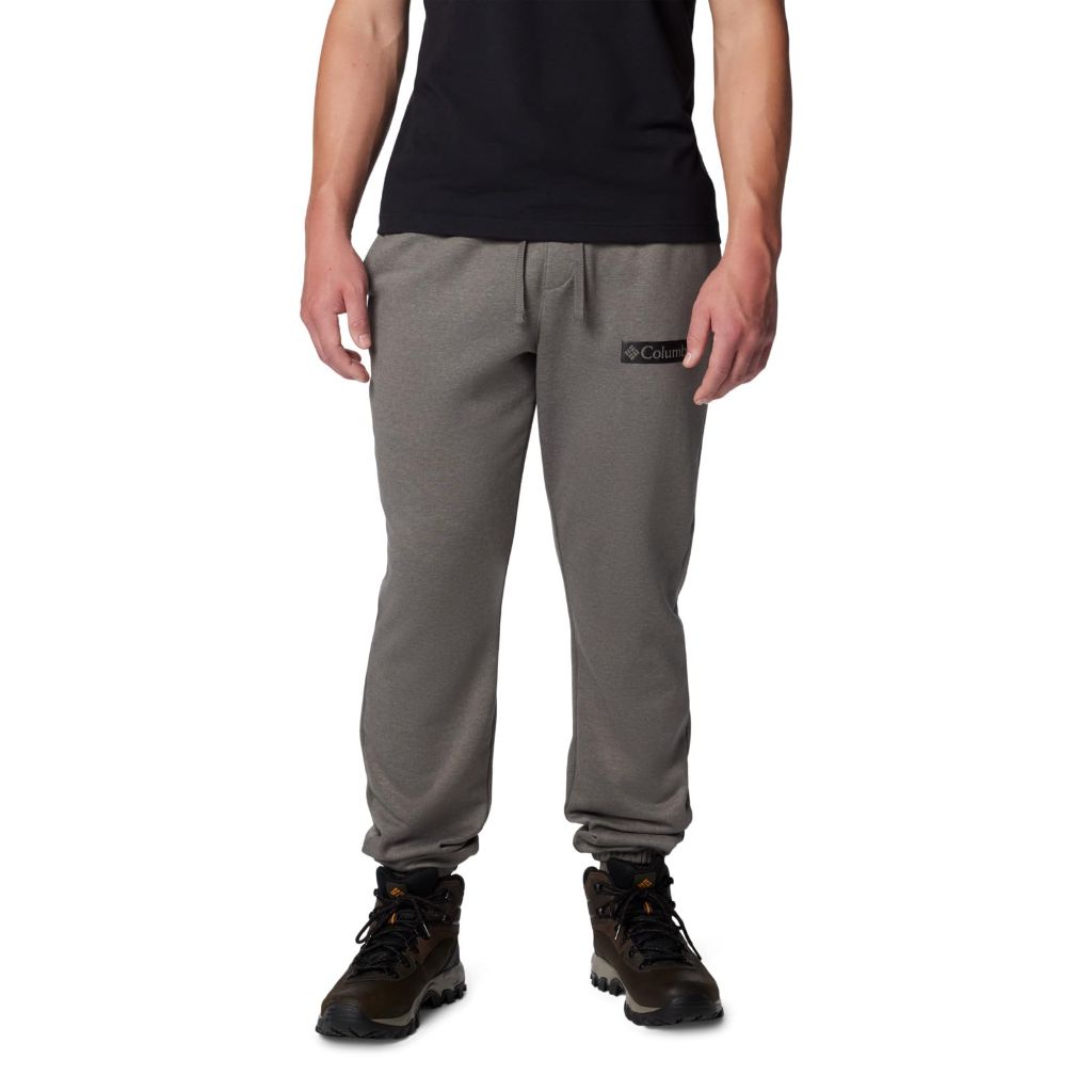 Columbia Men's Trek Jogger, Charcoal Heather/Puff Box Gem Logo, 1X Big