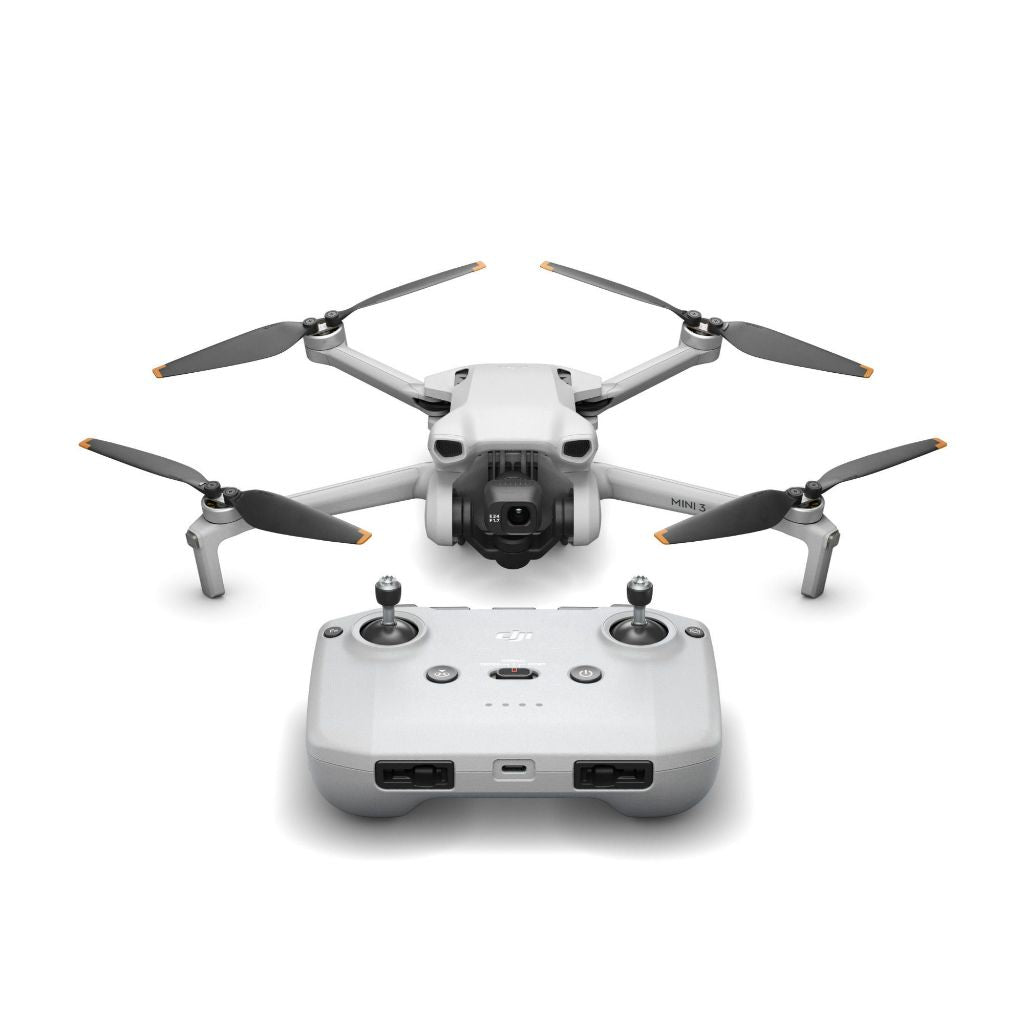 DJI Mini 3 Quadcopter Drone with Remote Control - Gray