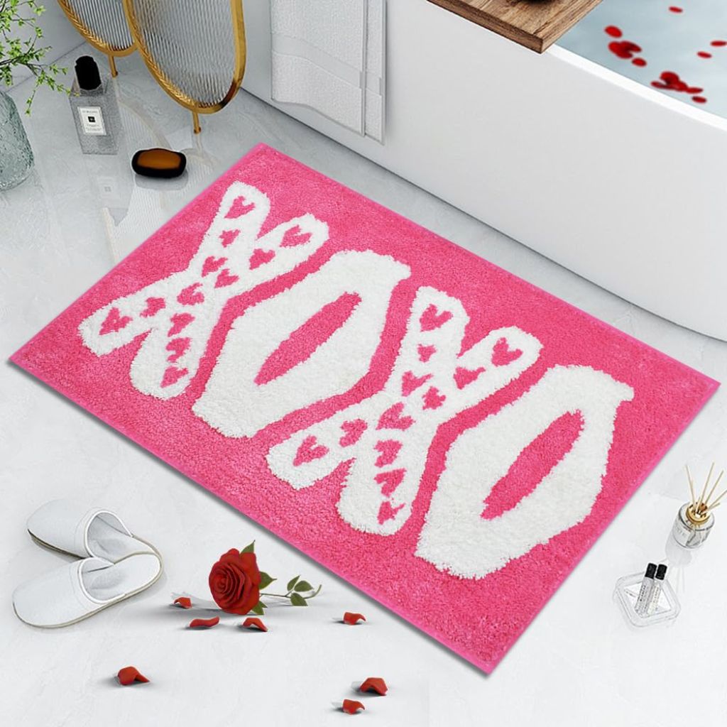 Vanleonet Valentine‘s Day Bathroom Rug XOXO  20 x 32 Inch