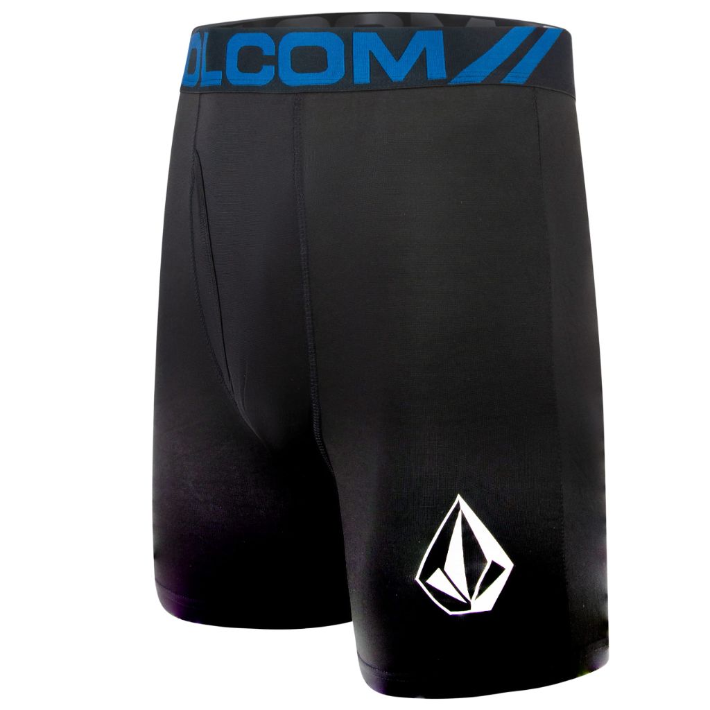 SZ M, Volcom Mens Boxer Briefs 3 Pack Poly Spandex Performance Boxer Briefs Underwear (Pink/Black/Blue)
