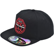 UFC Baseball Cap, 6 Panel Adult Adjustable Snapback Hat with Flat Brim, Focus Fuels Champions Logo, Black, One Size