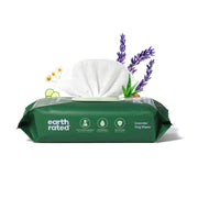 Earth Rated Dog Wipes, for Grooming Paws, Body and Butt, Lavender Scented, 100 Count