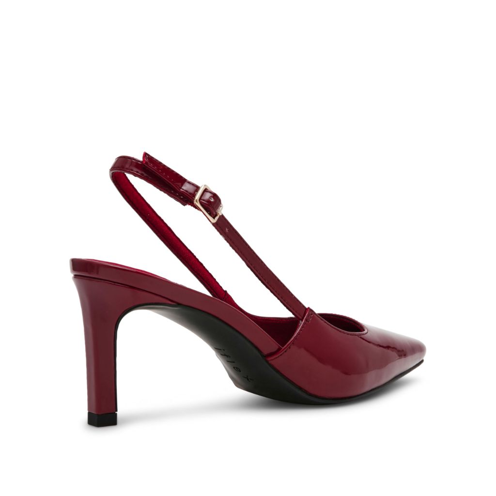 Anne Klein Women's Slingback Kitten Heel Rosel, Burgandy - size 9