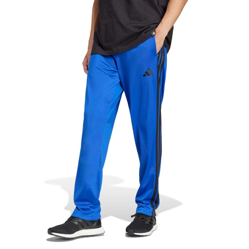 adidas Men's 3-Stripes Tricot Regular Fit Open Hem Track Pants - Team Royal Blue, XS
