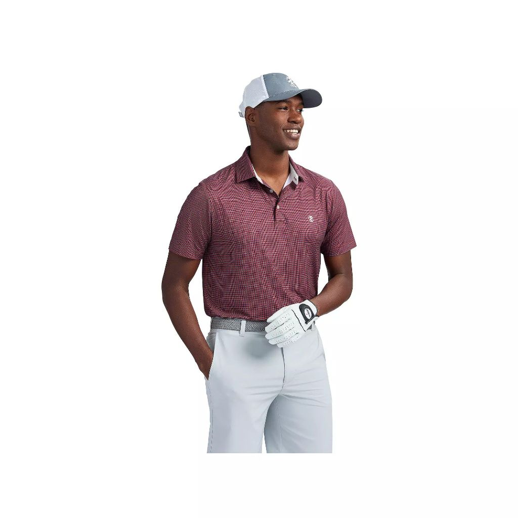 Men S IZOD Swingflex Elite Golf Short Sleeve Polo Color: Velvet Maroon Size: XL