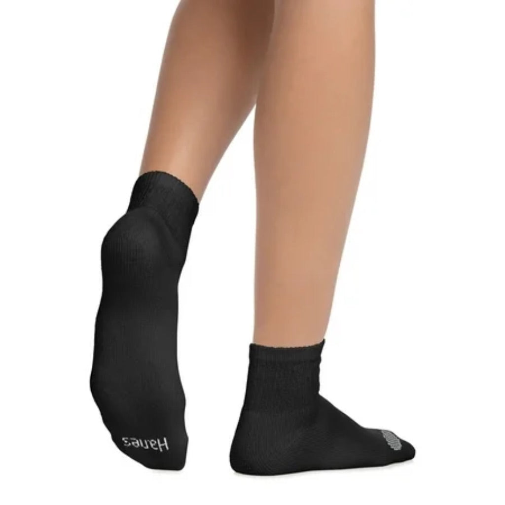 Hanes Womens Ankle Socks 6 Pack Comfort Toe Breathable Cool Comfort Wicking