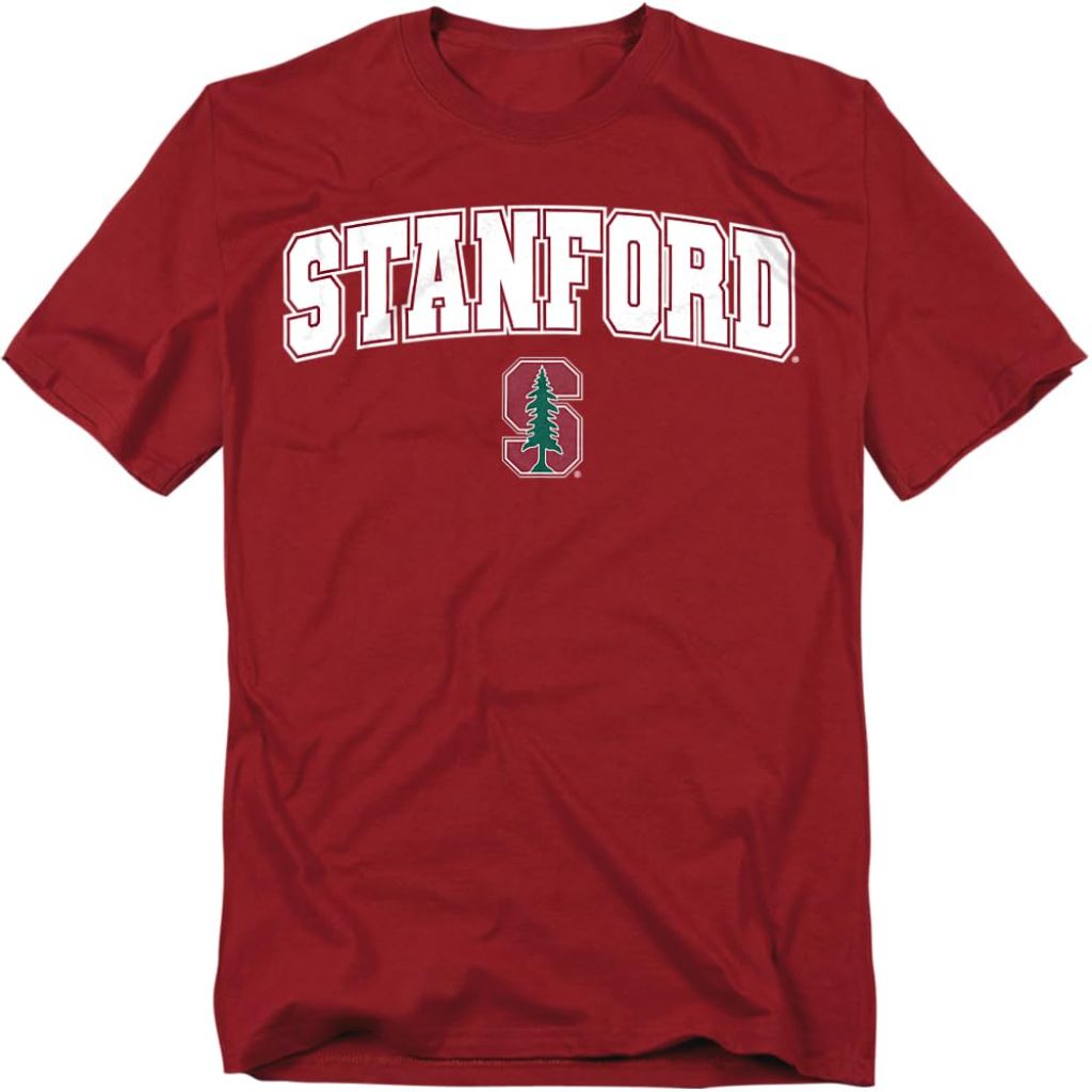 LOGOVISION Stanford University Arch Logo Unisex Adult T Shirt, Cardinal, X-Large