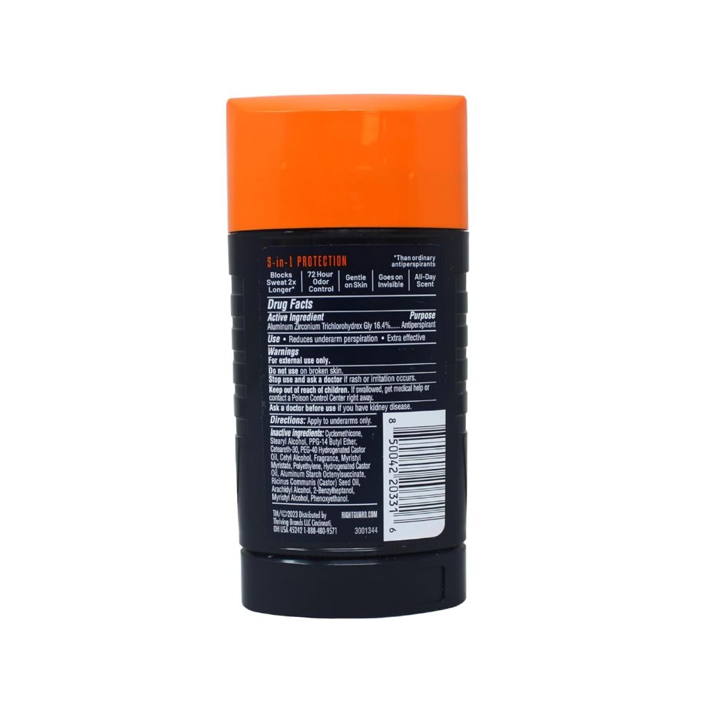 Right Guard Xtreme Defense Invisible Solid Antiperspirant Deodorant - Arctic Refresh, 2.6oz (3 Pack)