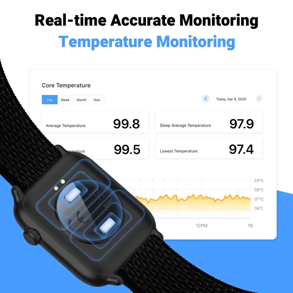 COCO Bluetooth Comfortable Health Monitoring Smartwatch for Seniors