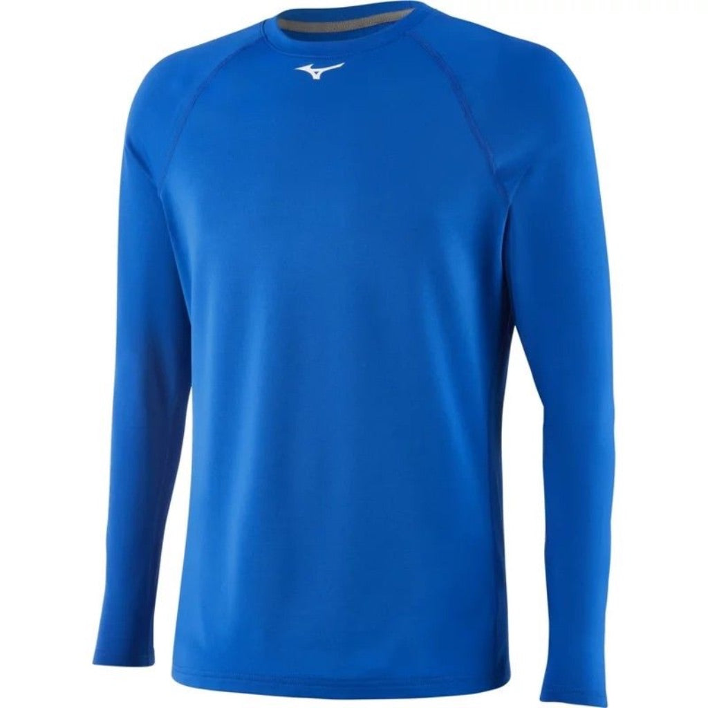 Mizuno Boys' Standard Thermo Compression Long Sleeve Shirt, Royal Blue, Small