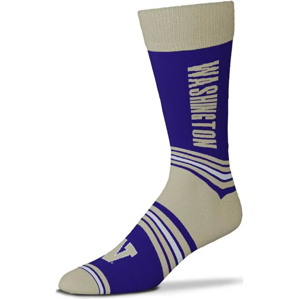 FBF NCAA Washington Huskies Unisex Go Team Dress Sock Team Color OSFM