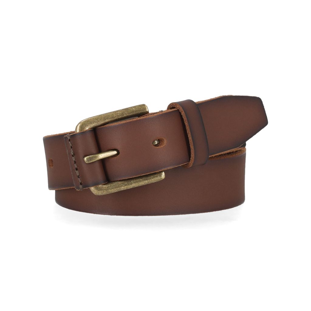 SZ S, Timberland Boys' Leather Belt for Kids, Brown