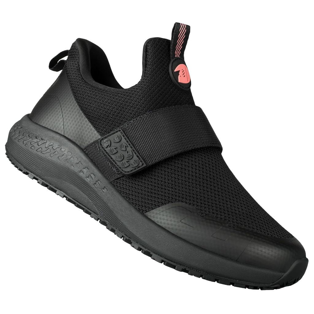 Delobi Women's Non Slip Work Shoes Slip Resistant Food Service Water Resistant Slip On Walking Sneakers for Kitchen and Restaurant Zapatillas Zapatos Trabajo Black 6.5