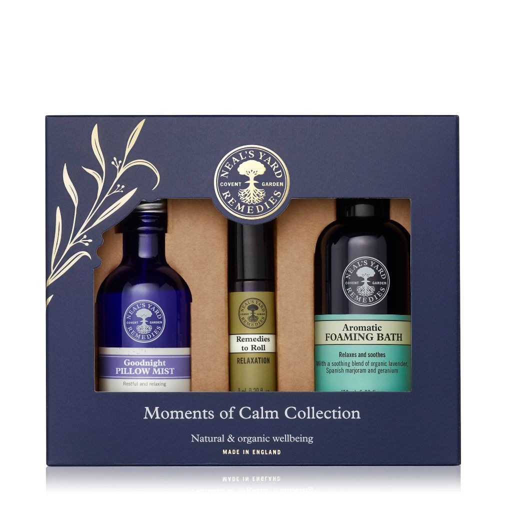 Neal's Yard Remedies Moments of Calm Collection, Vegan & Cruelty-Free, Pack of 3