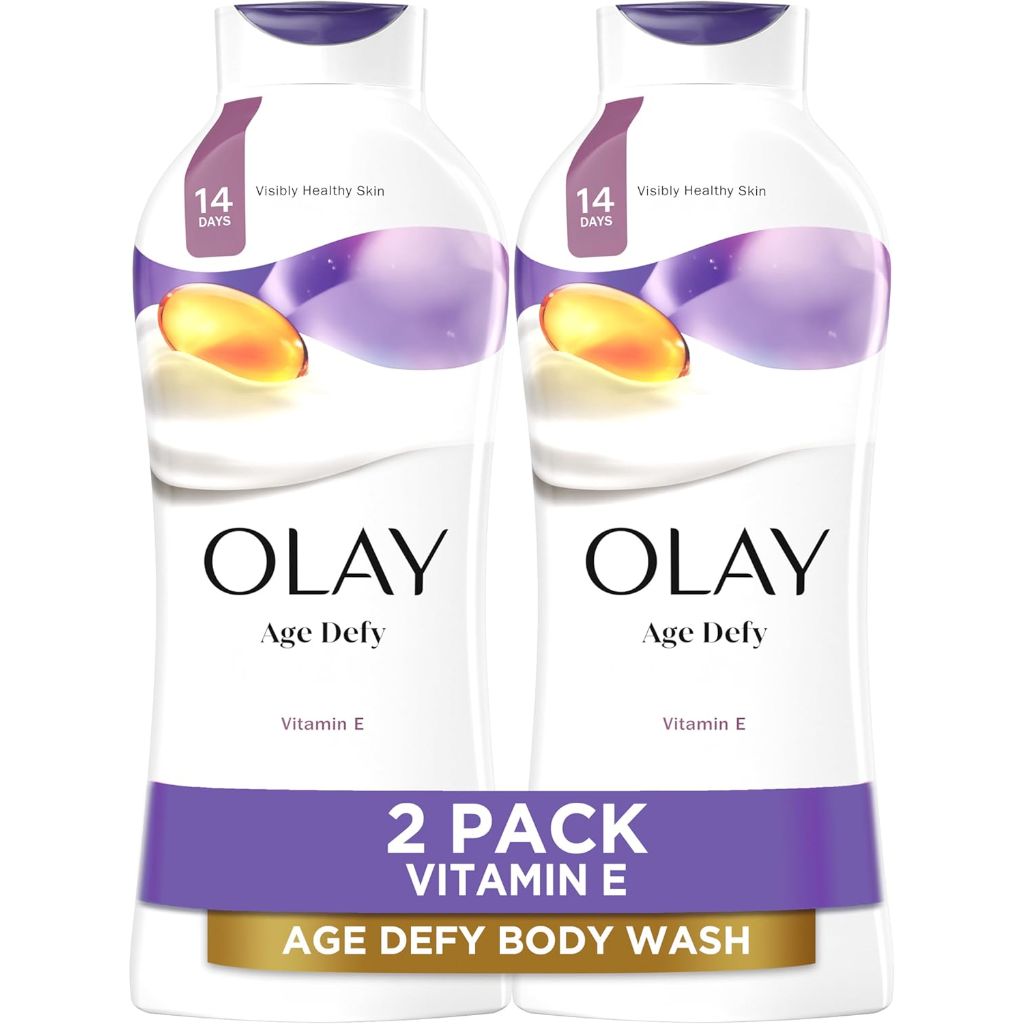 Olay Age Defy Body Wash with Vitamin E, B3 Complex - 22 fl. oz. (2 Pack)