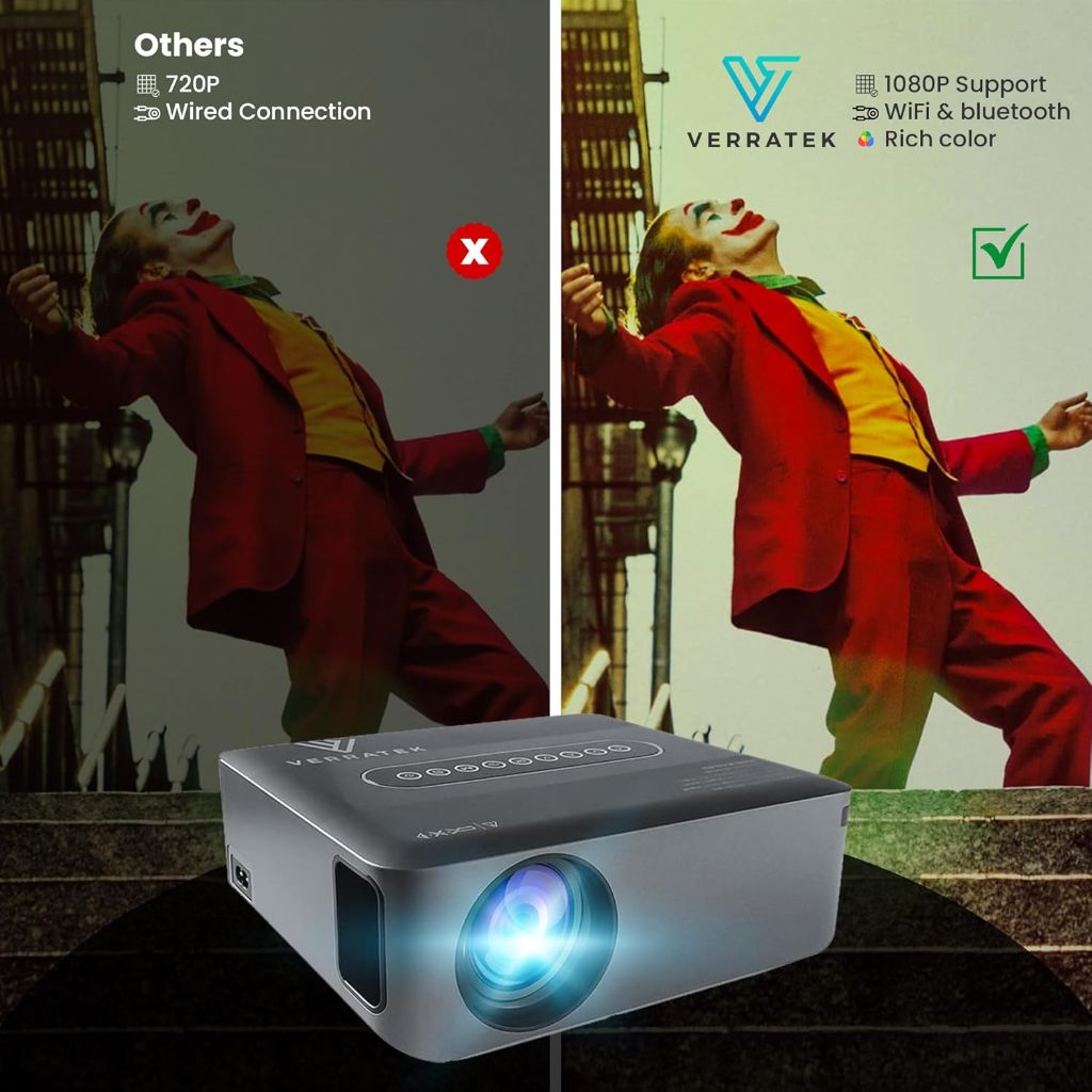 Verratek Vision Cinema P8 Plus Ultra LED 8K Digital Projector - Space Gray